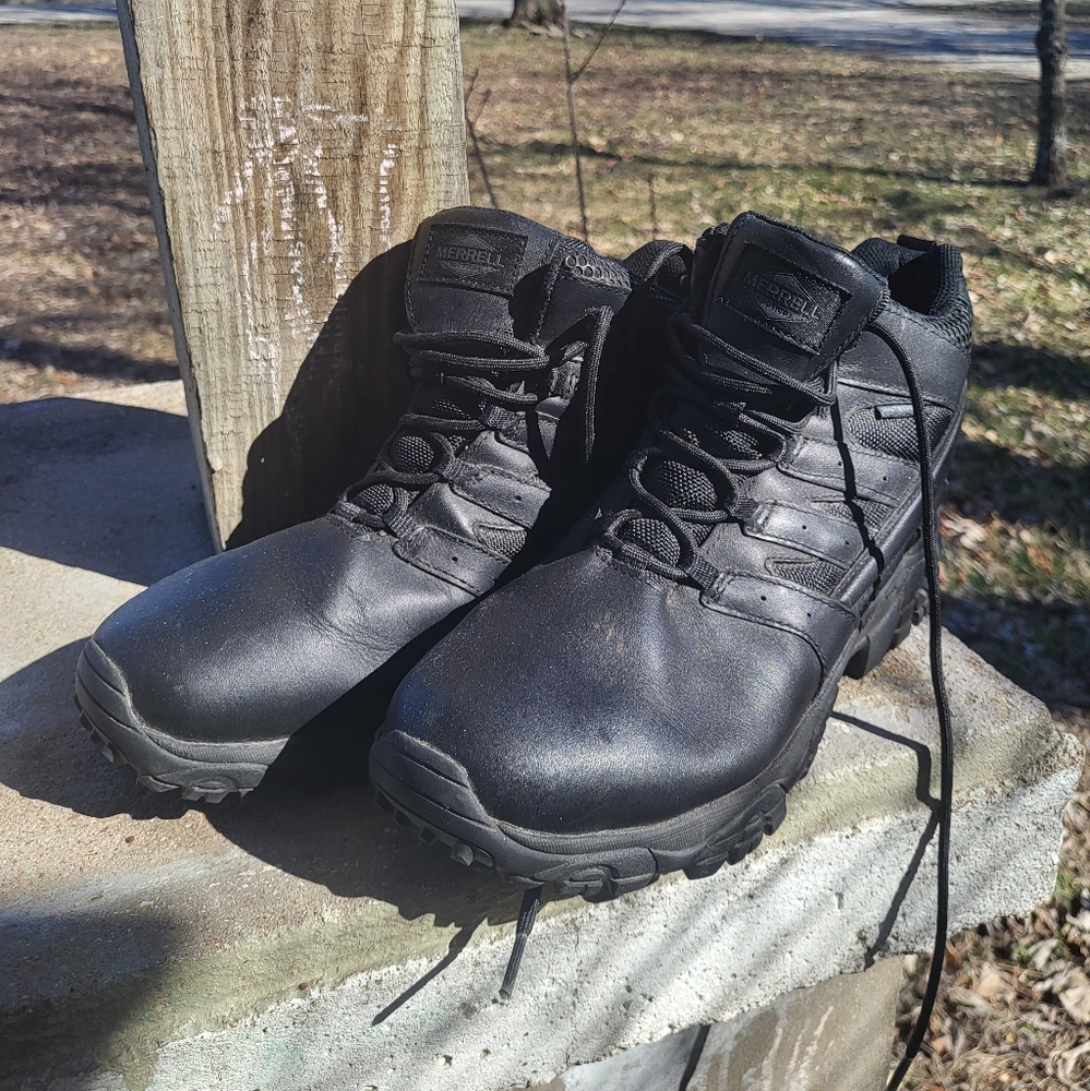 Black Merrell Tactical Men's Shoes